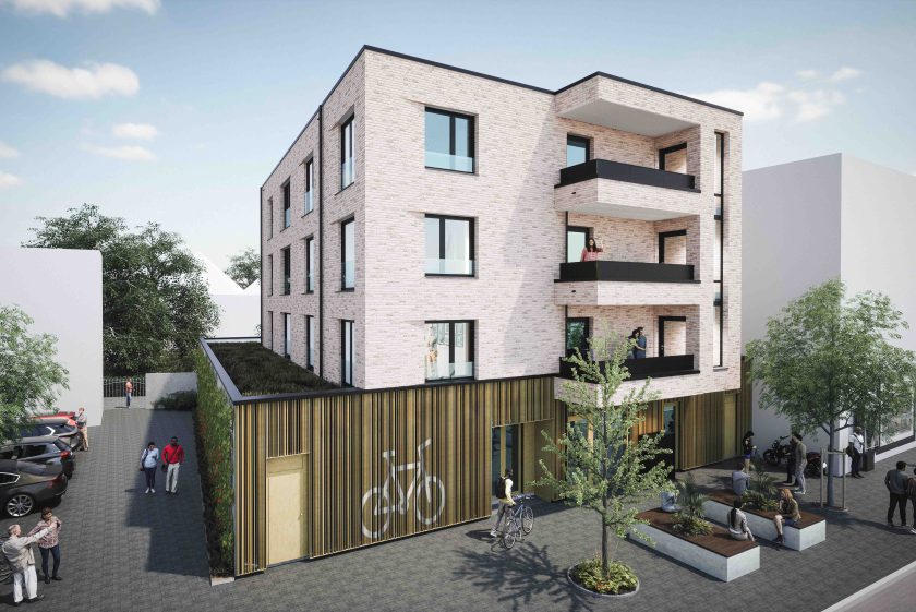 Fahrradpark- und Wohnhaus Hamm